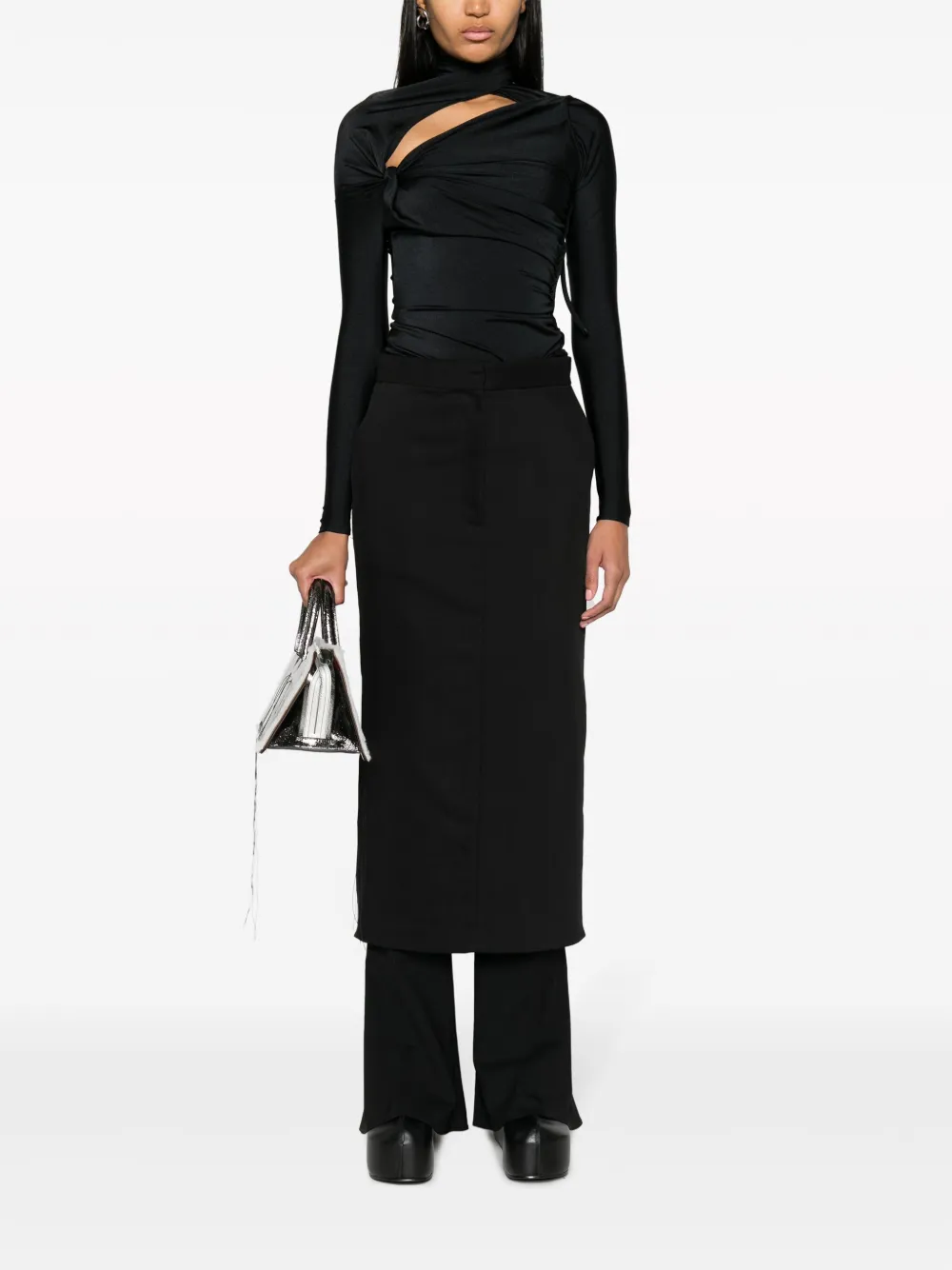 Coperni logo-plaque cut-out long-sleeve top | T-Shirts & Jersey Shirts | Image 2
