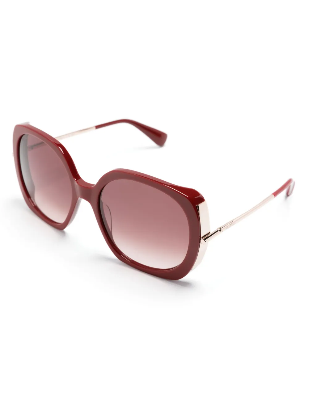 Max Mara Eyewear Zonnebril met oversized montuur - Rood