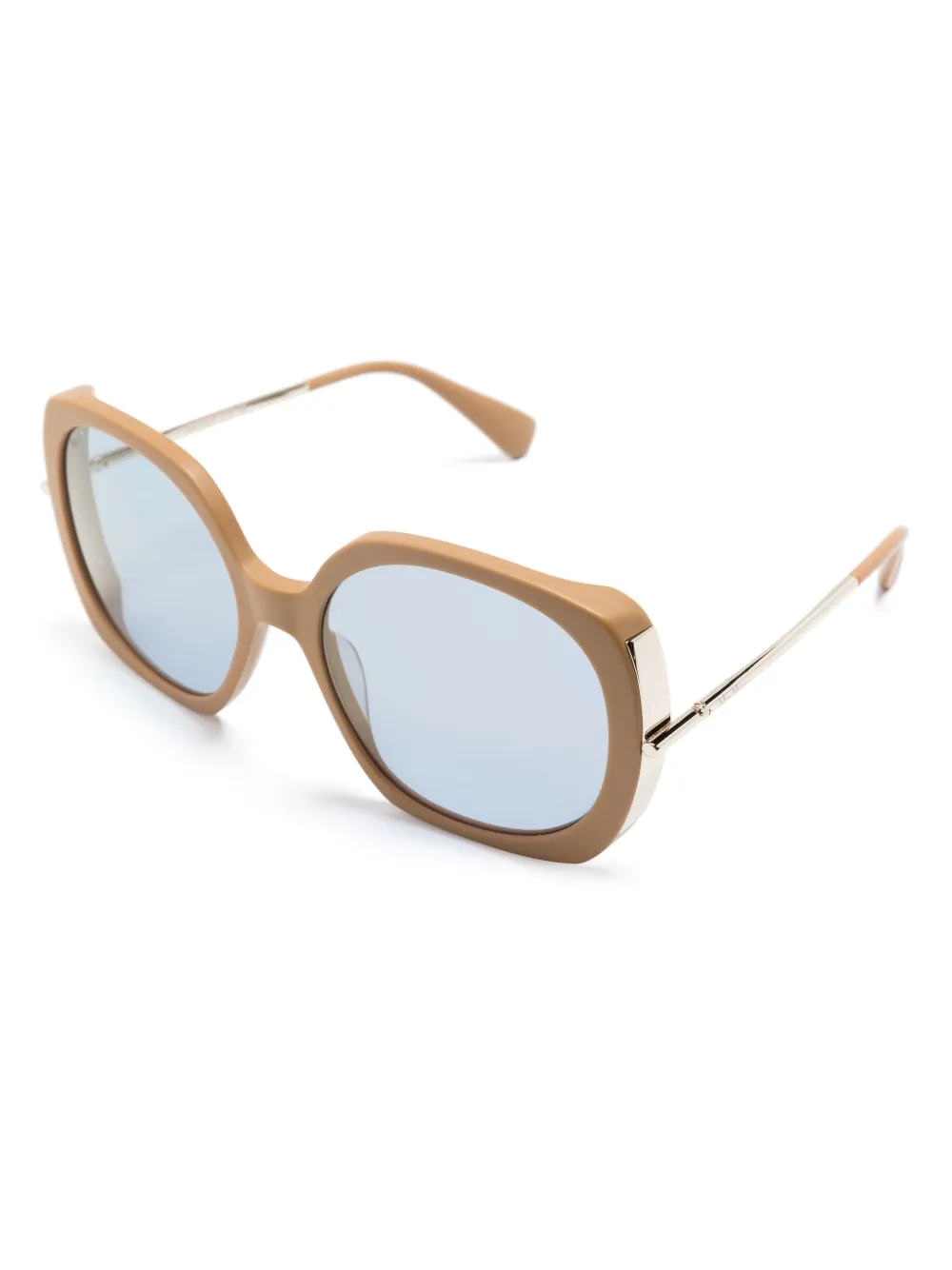 Max Mara Eyewear Zonnebril met vierkant montuur - Bruin