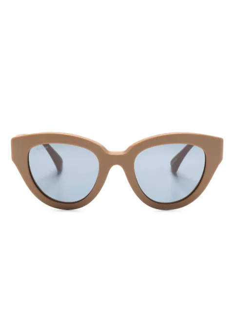 Max Mara Eyewear lentes de sol con armazón cat eye y logo estampado