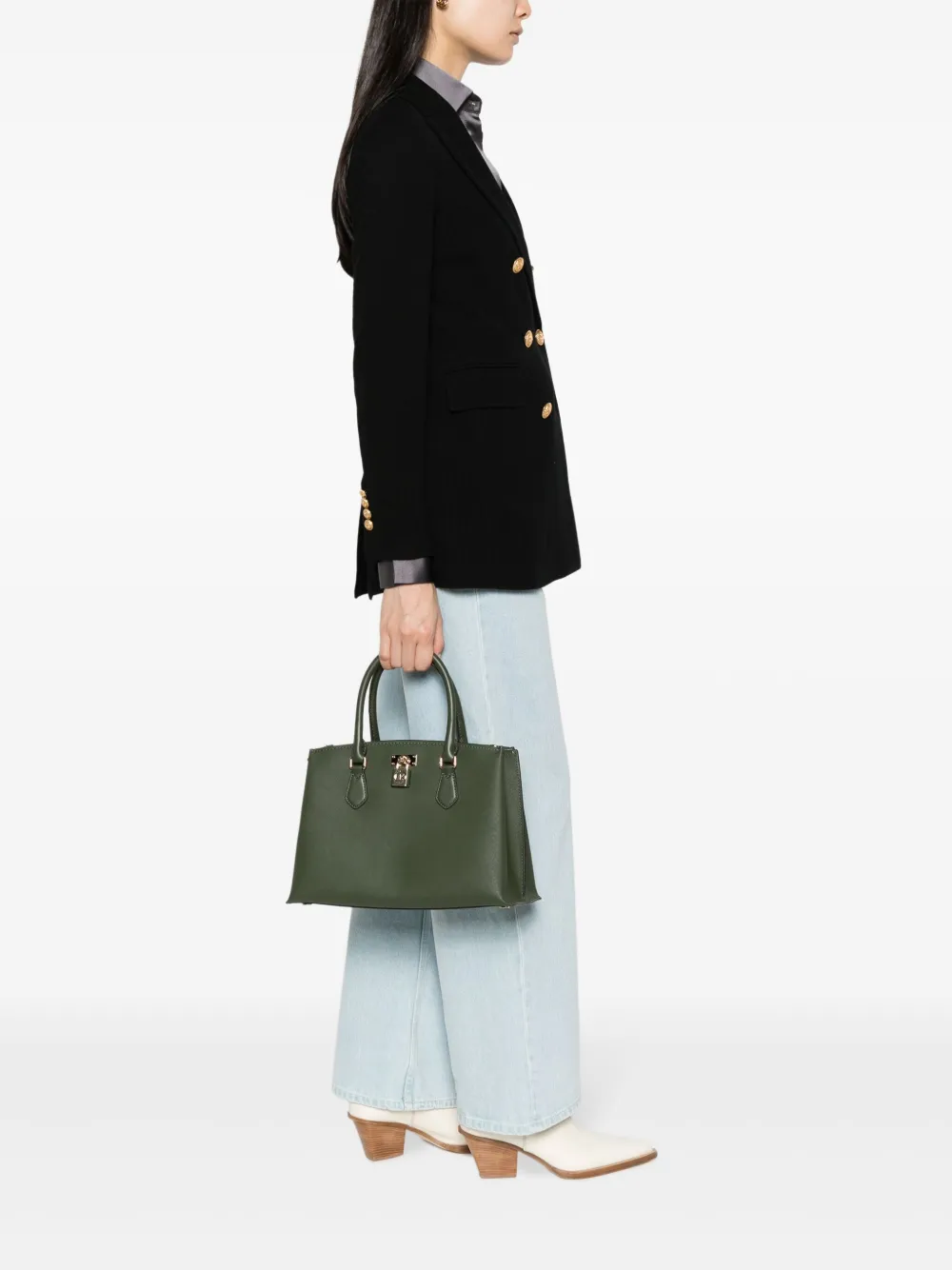 Michael Michael Kors Ruby leren shopper - Groen