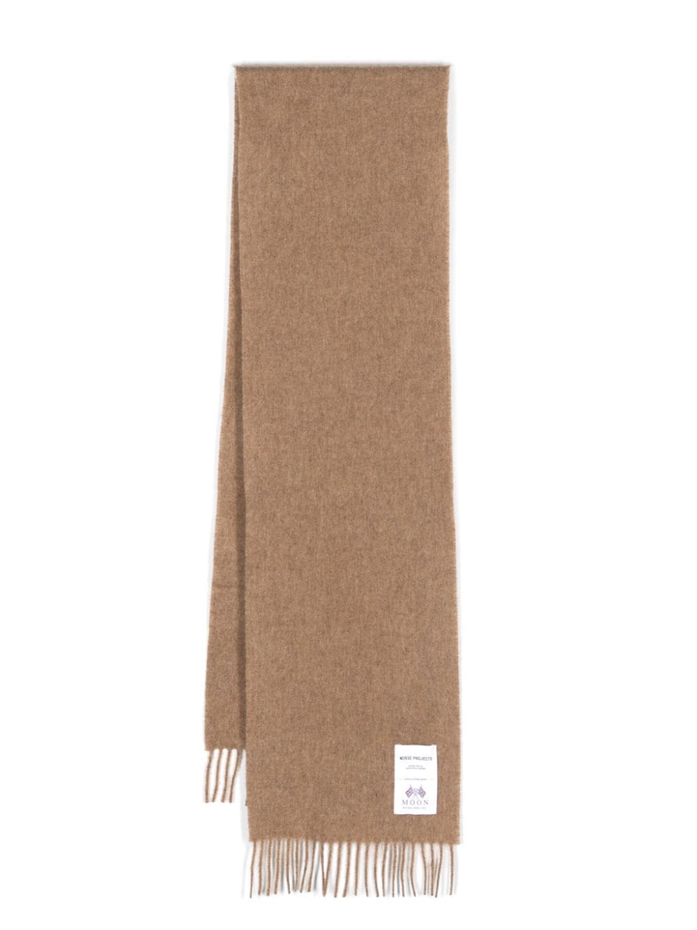 Norse Projects logo-patch Wool Scarf - Farfetch