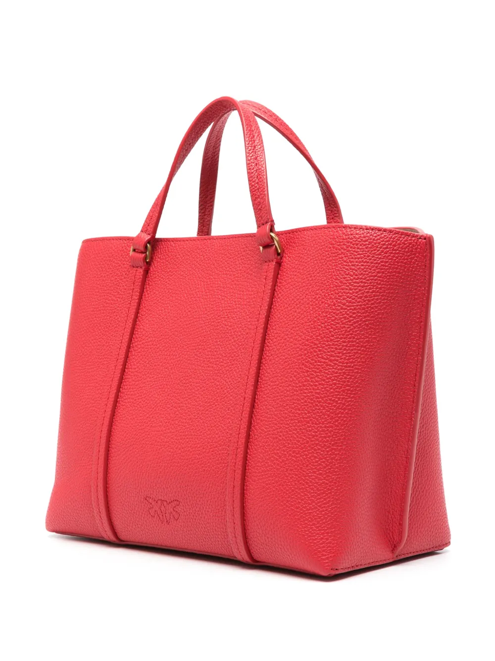 PINKO Leren shopper Rood