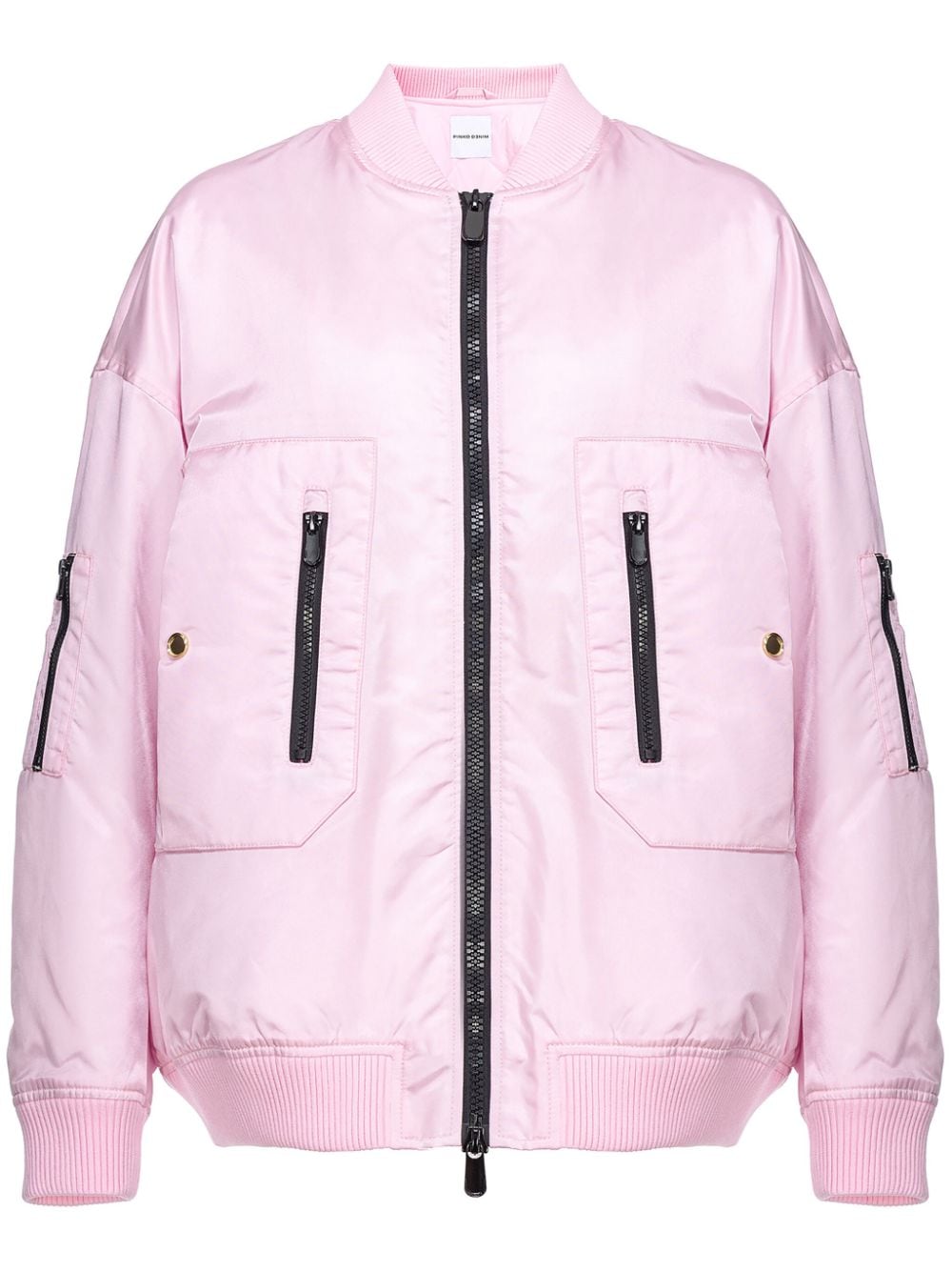Pinko Long-sleeve Bomber Jacket In Pink Sweet Lilac