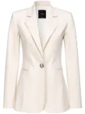 PINKO single-breasted cotton blazer - White