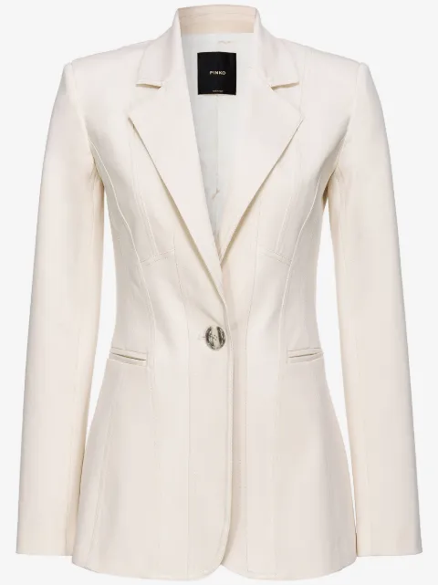 PINKO single-breasted cotton blazer