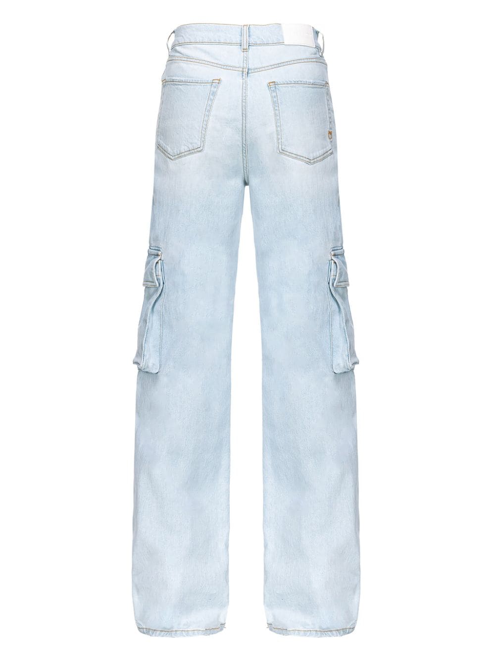 Shop Pinko High-rise Wide-leg Jeans In Blau