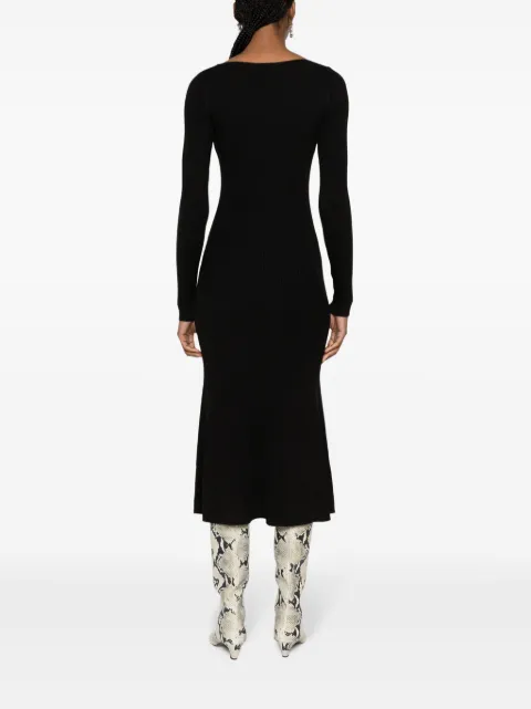 PINKO ribbed-knit mermaid dress 102800A170Z99 - 3