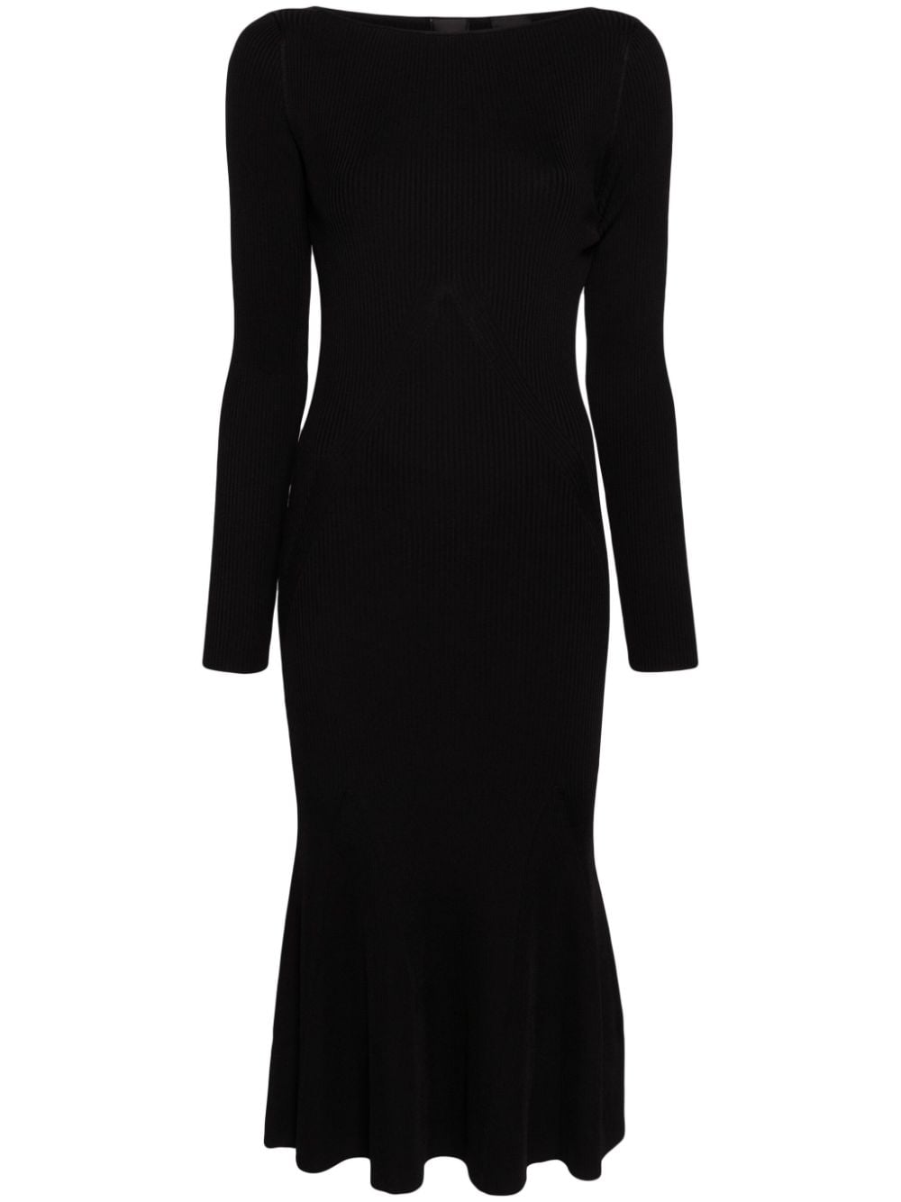 PINKO Ribgebreide jurk Zwart