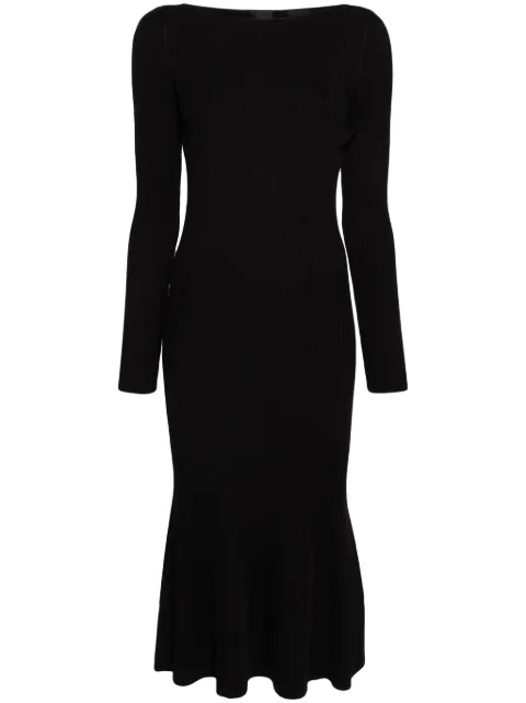 PINKO ribbed-knit mermaid dress 102800A170Z99 - 0