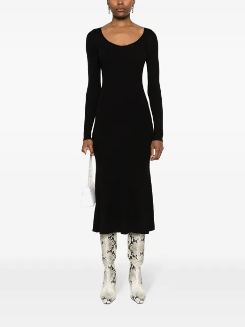 PINKO ribbed-knit mermaid dress 102800A170Z99 - 1