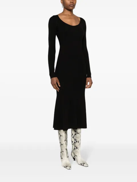 PINKO ribbed-knit mermaid dress 102800A170Z99 - 2