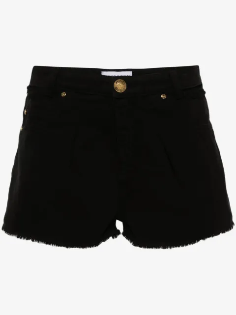 PINKO shorts de mezclilla con efecto envejecido