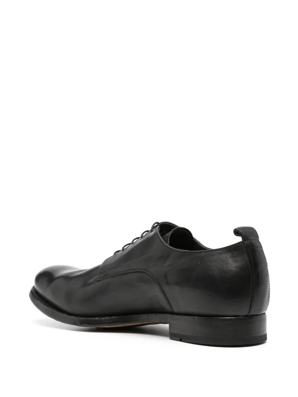 Shop Officine Creative Stereo 20mm Leather Derby Shoes In Black