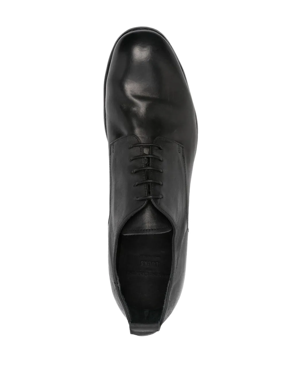 Shop Officine Creative Stereo 20mm Leather Derby Shoes In Black