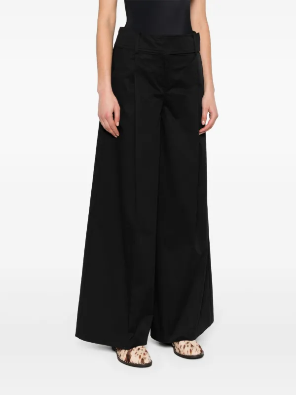PINKO high-waisted wide-leg Trousers | Black | FARFETCH