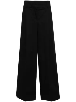 パンツ Pinko High-Waisted Wide-Leg Trousers With Front Pleats Pinko High-Waisted Wide-Leg Trousers With Front Pleats
