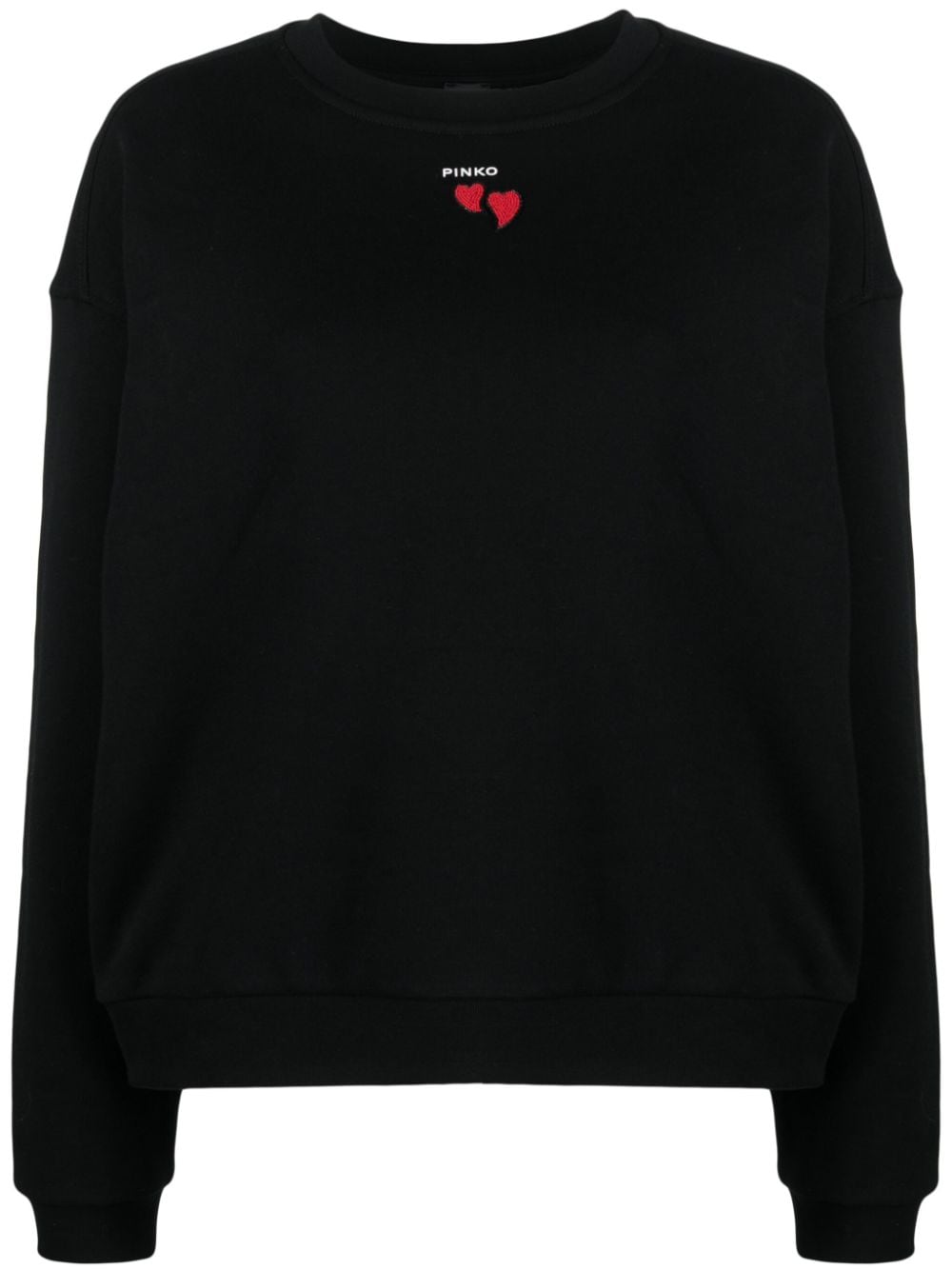 logo intarsia-knit cotton jumper