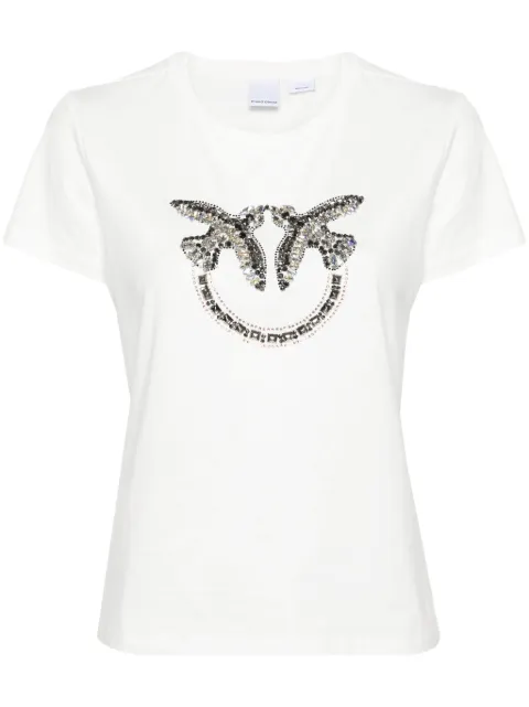 PINKO Love Birds cotton T-shirt