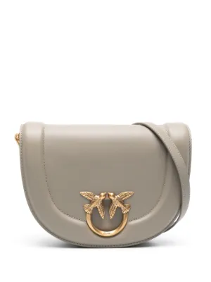 PINKO Mini Love Click Cross Body Bag | Grey | FARFETCH ZA