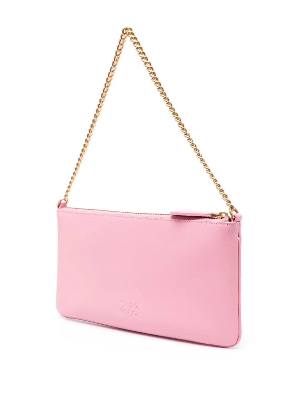 PINKO Love Birds leren schoudertas Roze