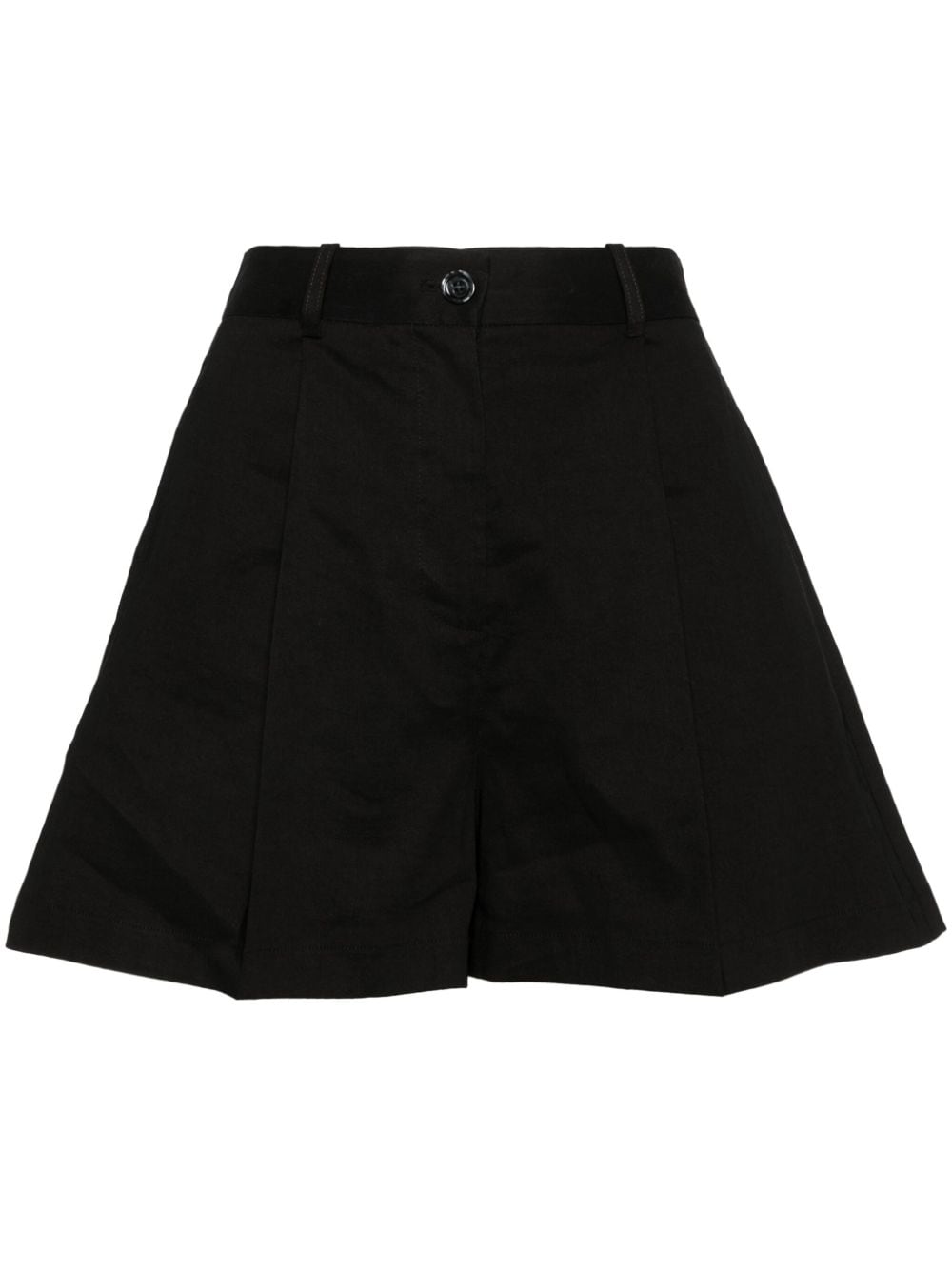 Pinko High-waisted Tailored Shorts In Schwarz