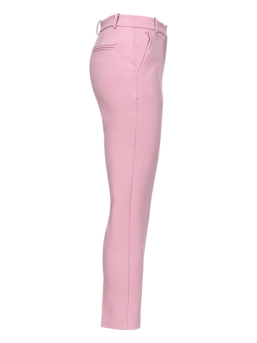 Shop Pinko Presses-crease Tapered-leg Trousers In Pink