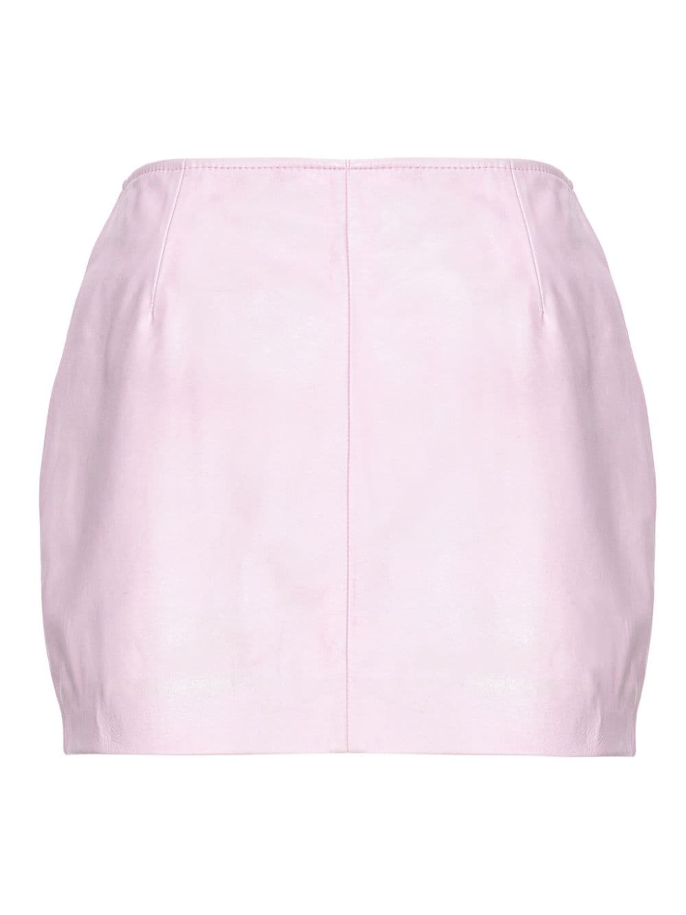 PINKO Leren mini-rok - Roze