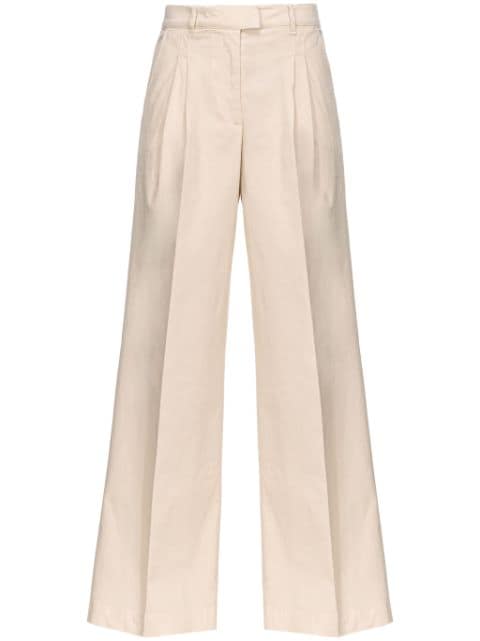 PINKO high-waisted cotton trousers
