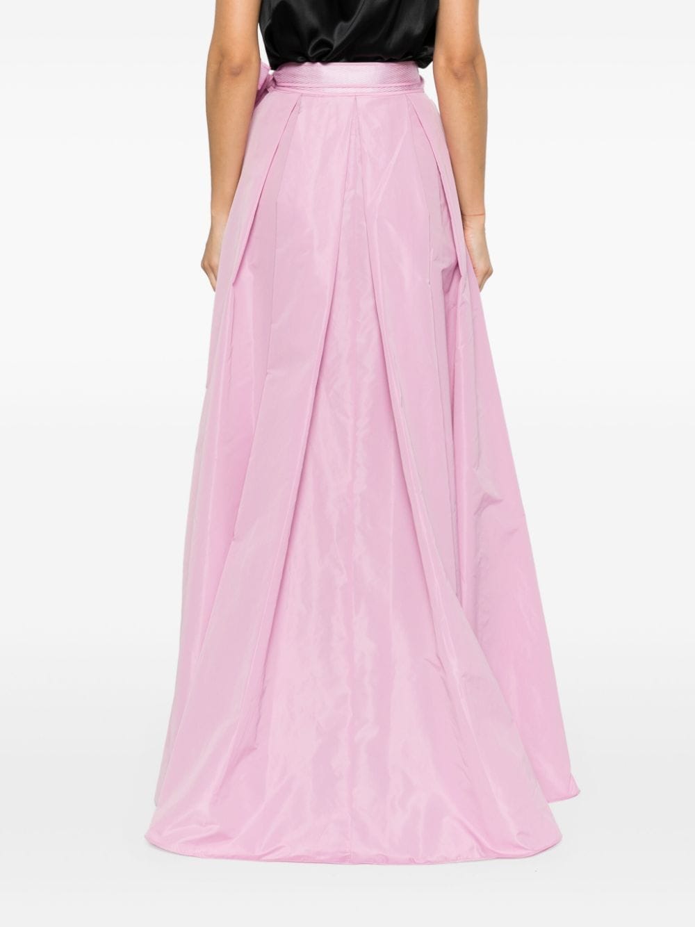 Shop Pinko Pleated Maxi Skirt In Pink