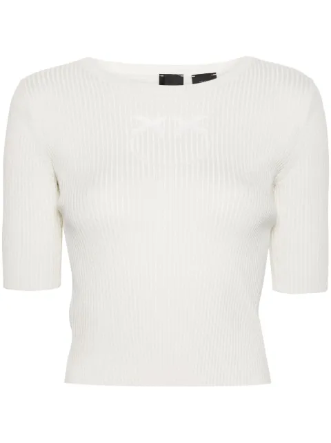 PINKO Love Birds ribbed top