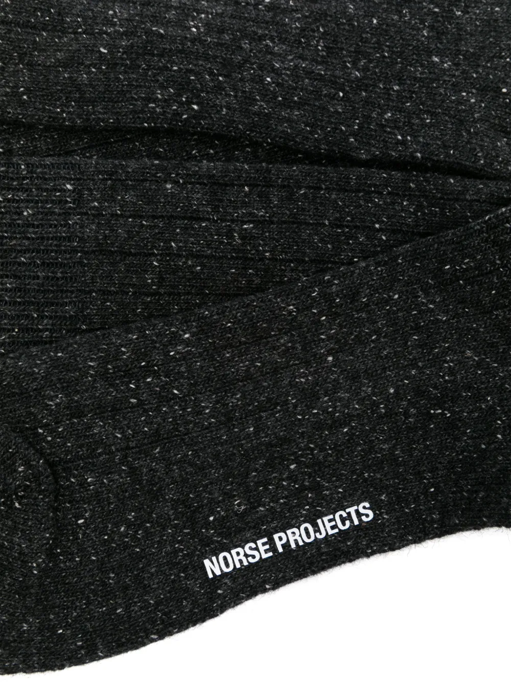 Norse Projects speckled-knit branded-footbed socks | Image 2