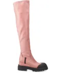 Premiata 40mm leather thigh-high boots - Pink