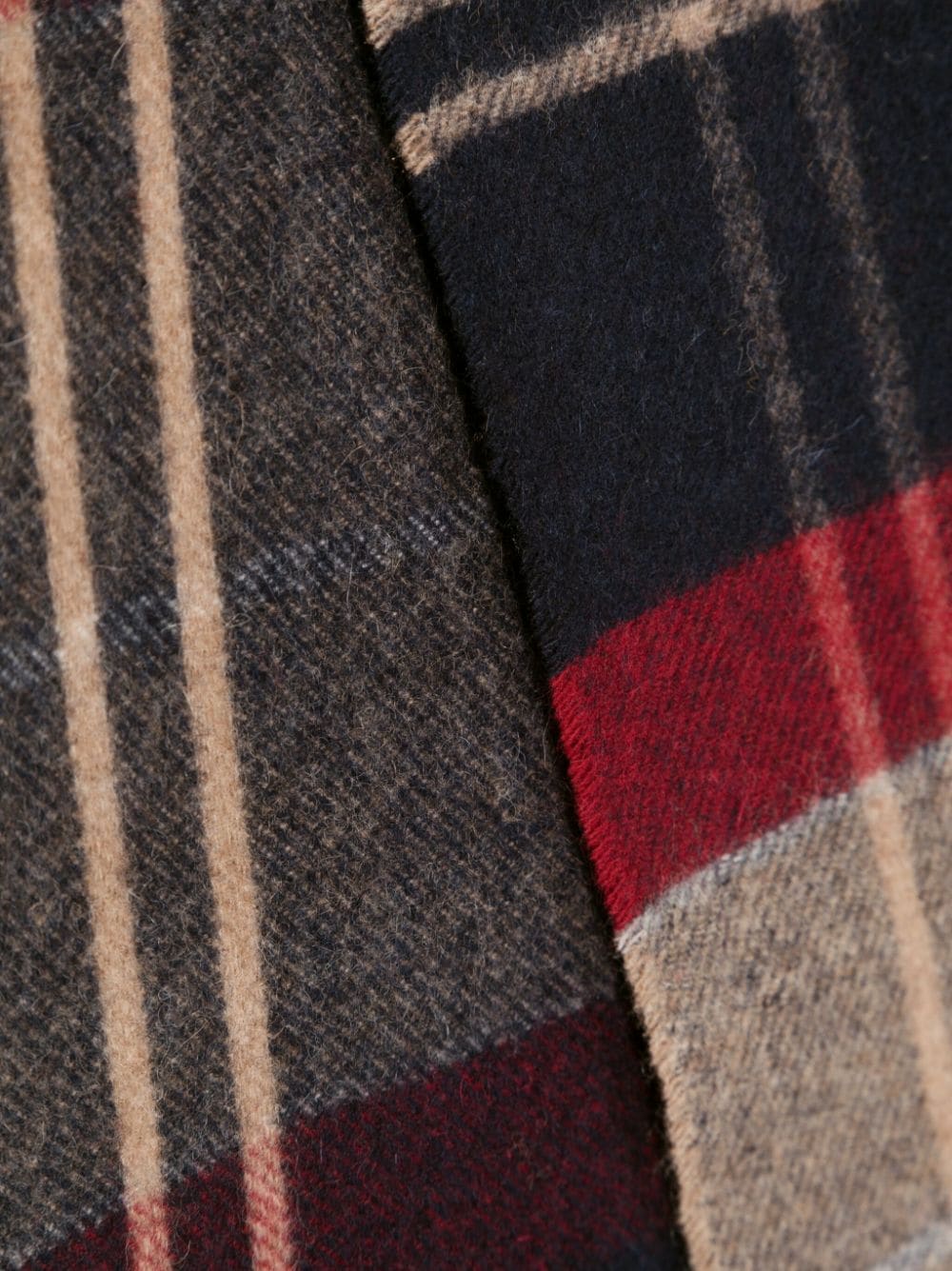 Barbour tartan wool scarf - Rood