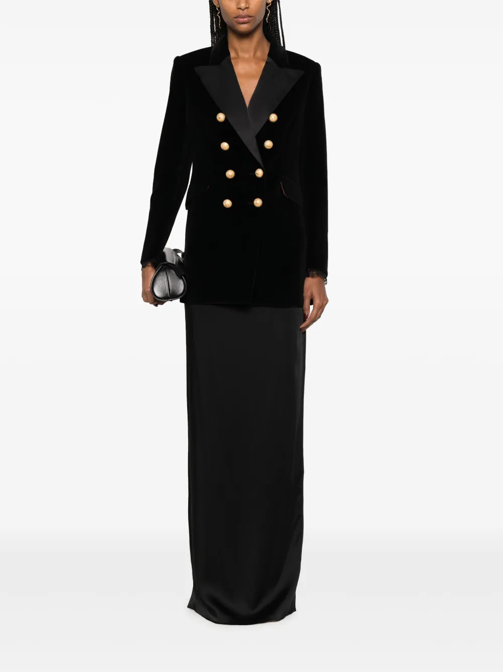 Johanna Ortiz Herencias Del Alma double-breasted blazer - Zwart