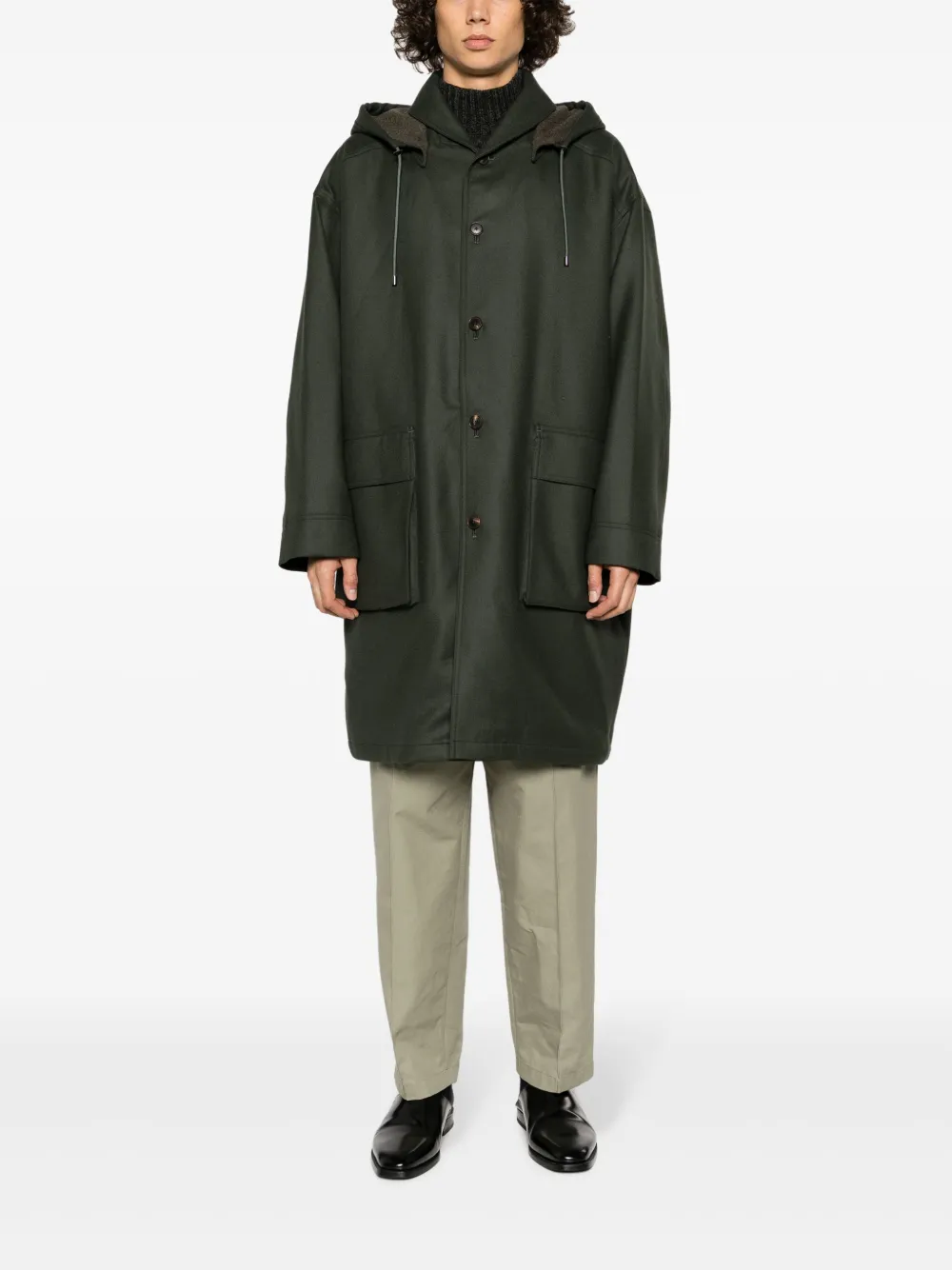 Auralee single-breasted Wool Coat - Farfetch