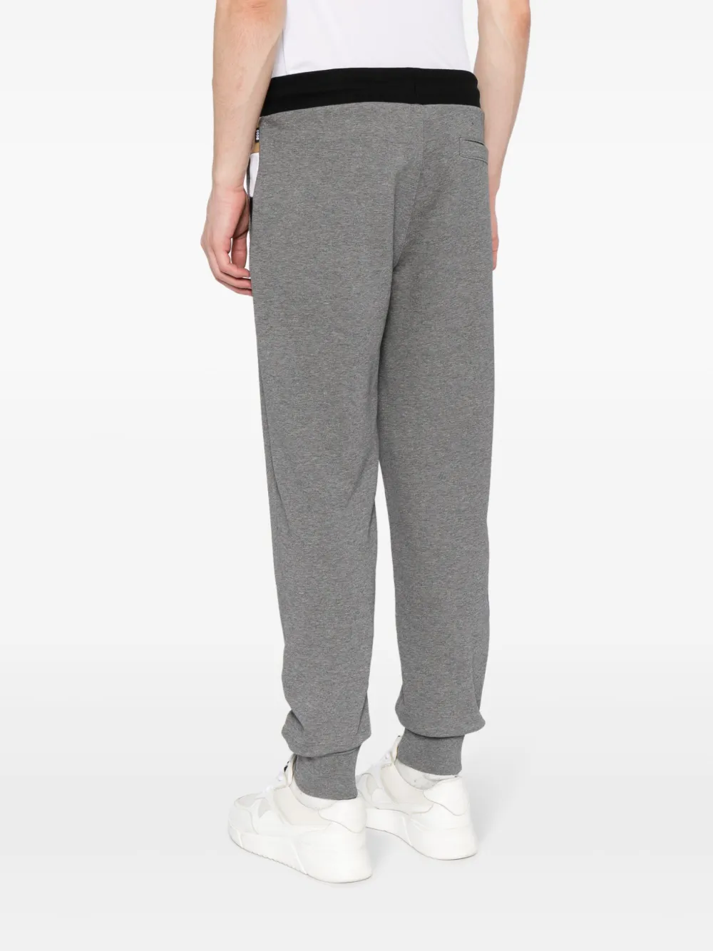 BOSS Trainingsbroek met streepdetail Grijs