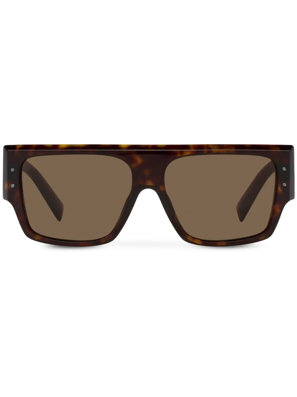 Dolce & Gabbana Eyewear DNA zonnebril met oversized montuur Bruin