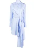 Viktor & Rolf draped asymmetric shirtdress - Blue