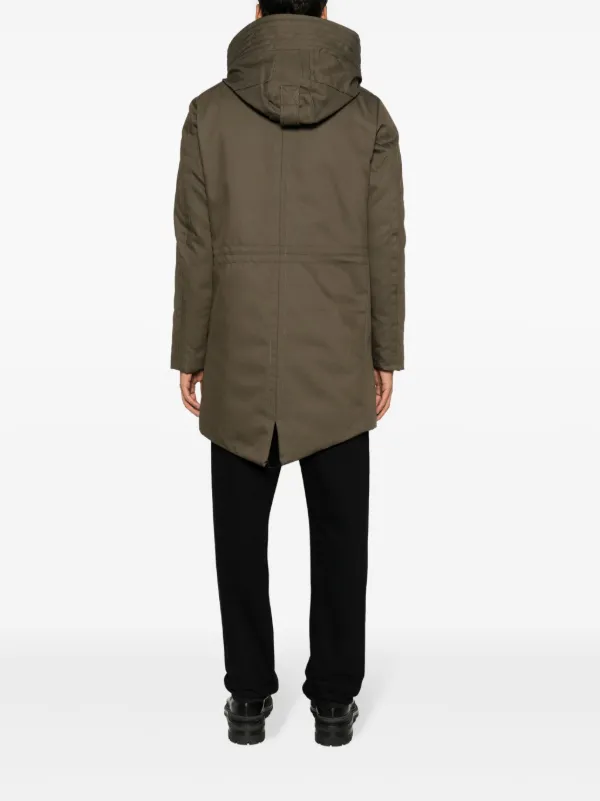Peuterey Parka Imbottito Con Cappuccio Verde FARFETCH IT