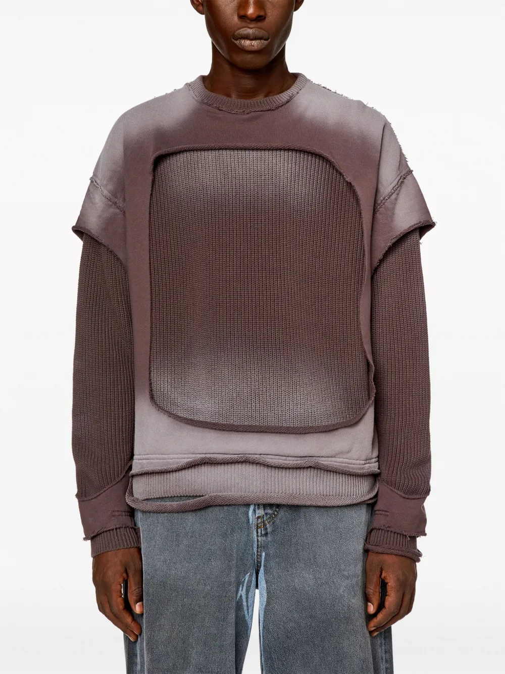 Diesel K-Osbert katoenen sweater Grijs