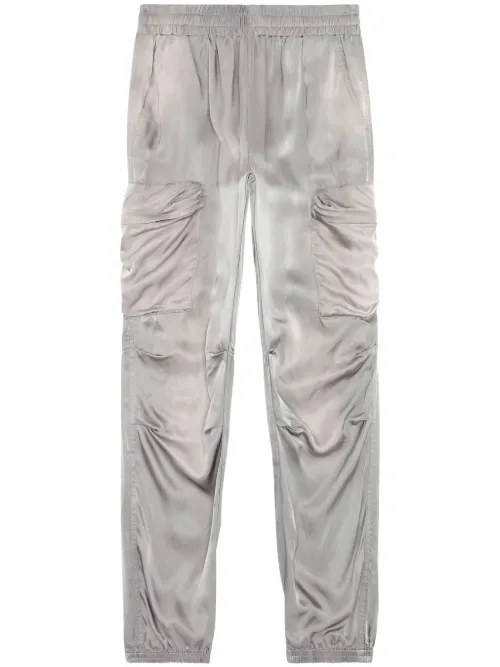 Pantalon en satin à poches cargo - Diesel - Modalova