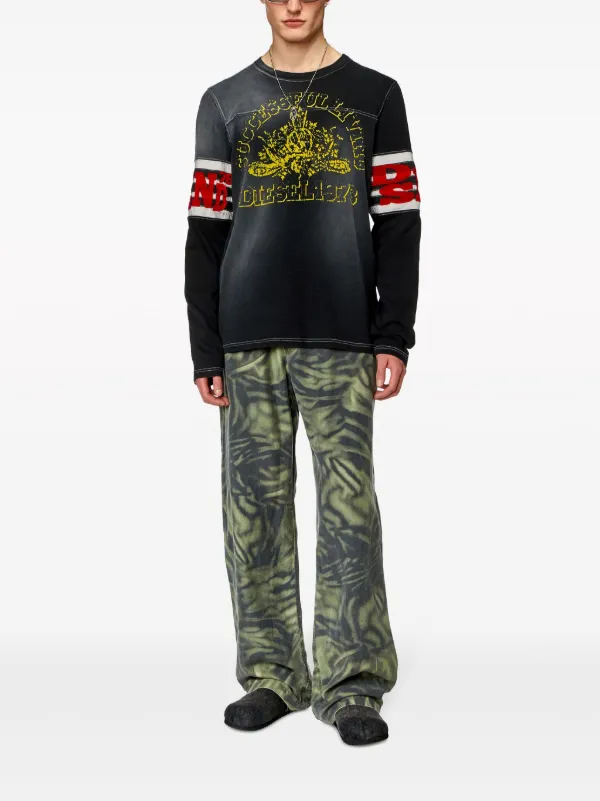 Diesel P-Gold-Zebra straight-leg Trousers | Green | FARFETCH