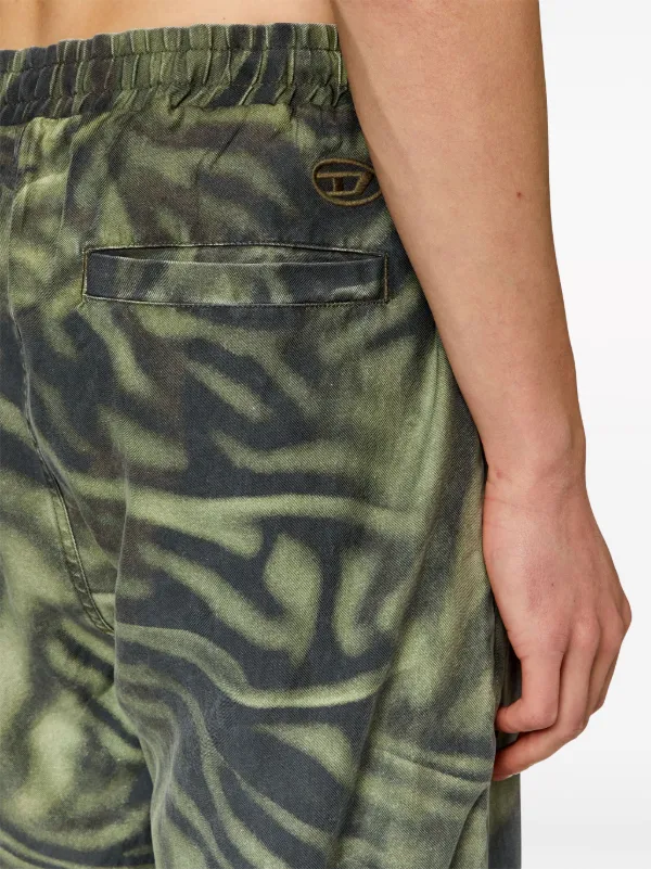 Diesel P-Gold-Zebra straight-leg Trousers | Green | FARFETCH