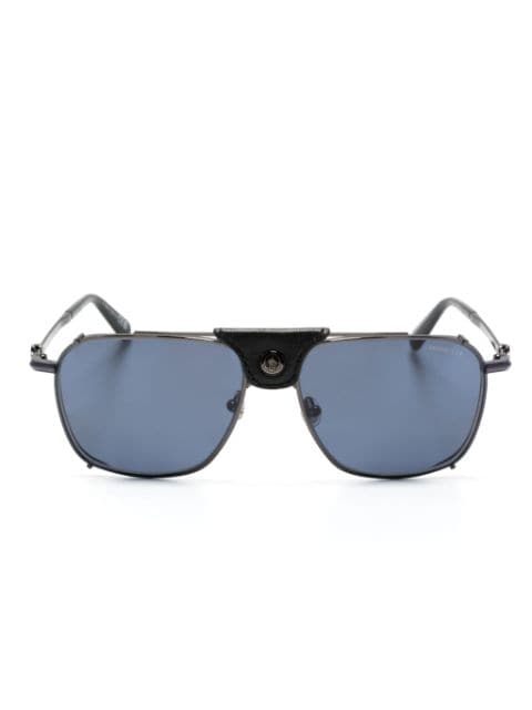 Moncler Eyewear logo-plaque square-frame sunglasses 
