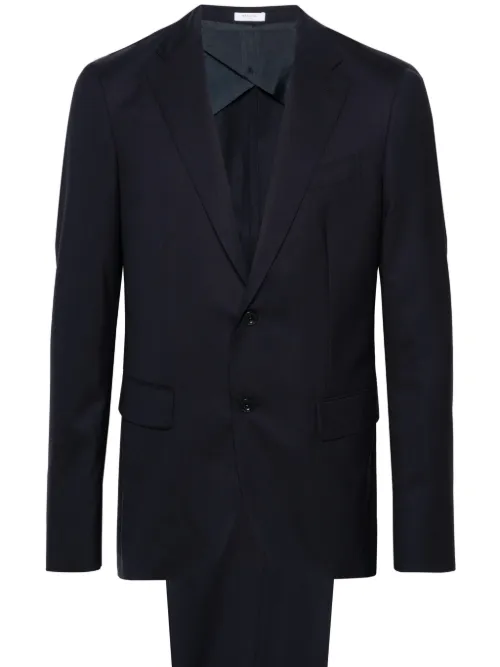 Boglioli costume en laine - Bleu - Boglioli - Modalova