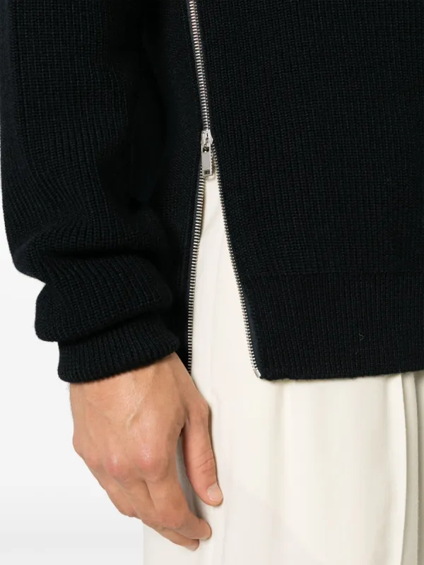Jil Sander サイドジップ ウール プルオーバー | ブルー | FARFETCH JP