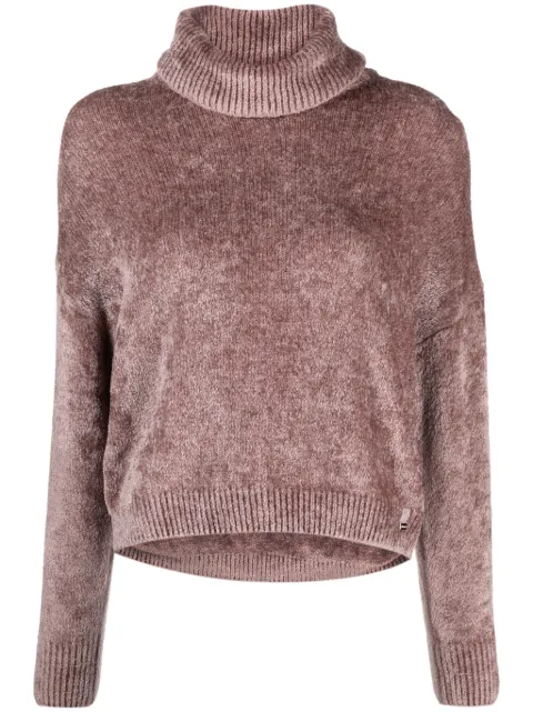 Herno chenille roll-neck jumper
