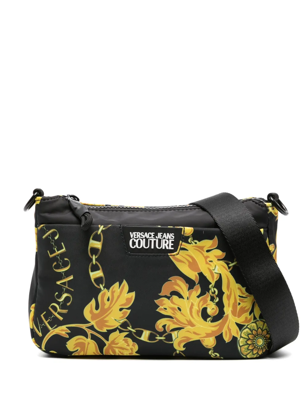 Versace Jeans Couture Messengertas met barokprint Zwart