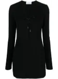 16Arlington Seeran lace-up minidress - Black